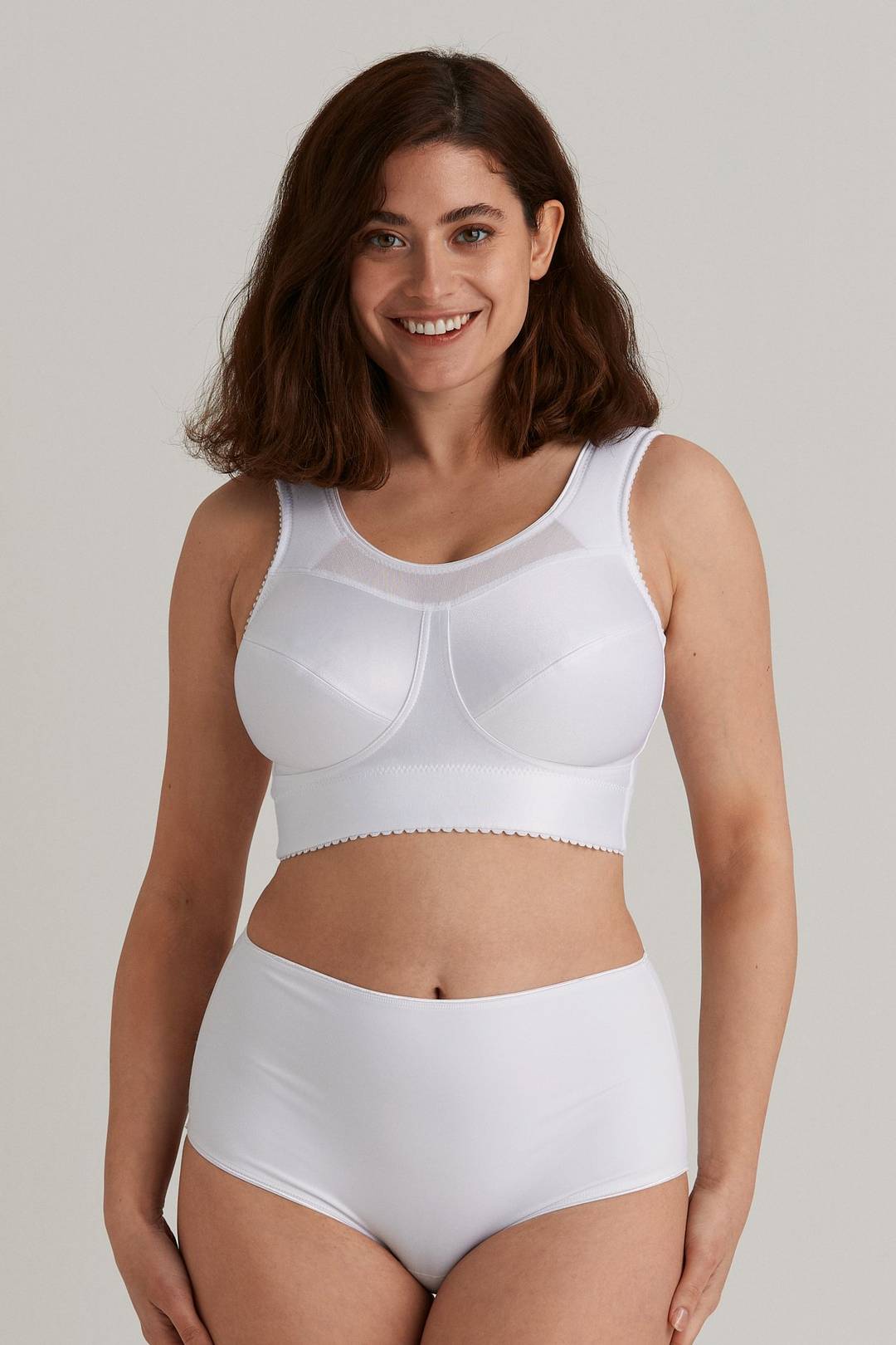 Miss Mary of Sweden Cotton Simplex Women's Non-Wired Low Impact Sports Bra  Gift for her, Gift for Women White : : Fashion