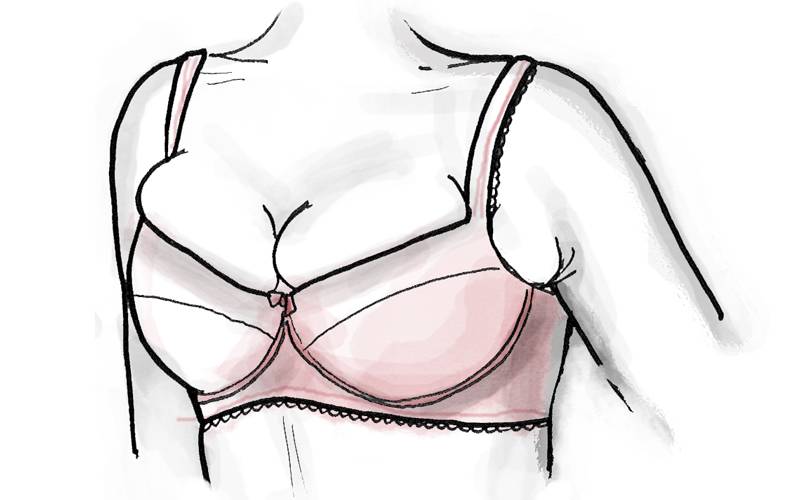 See What the Same T-Shirt Bra Looks Like on A, B, C, and D Cups