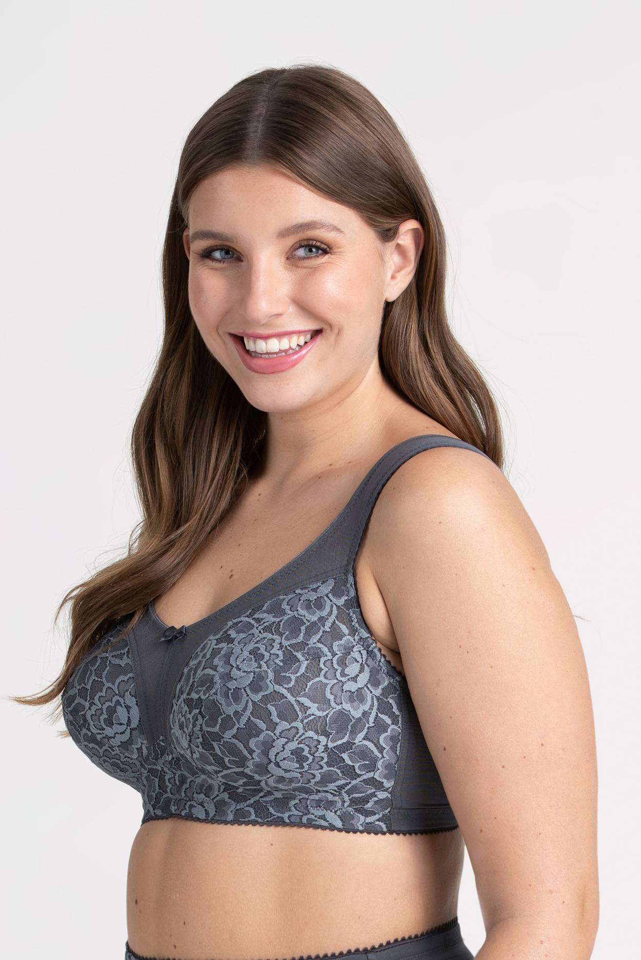 Miss Mary of Sweden Queen extra steunende beha zonder beugel voor dagelijks gebruik 75B Donkergrijs