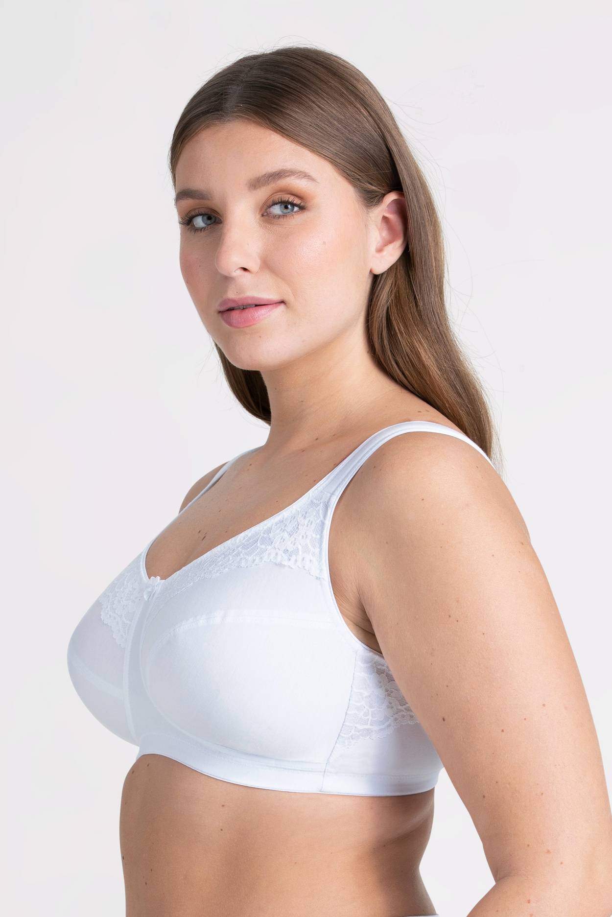 Cotton Mix Minimiser Bra Without Underwiring Miss Mary Of, 60% OFF