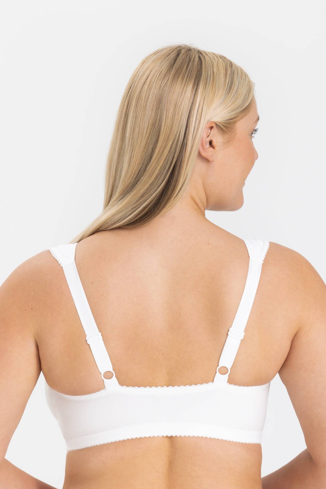 Cotton Lace front-closure bra