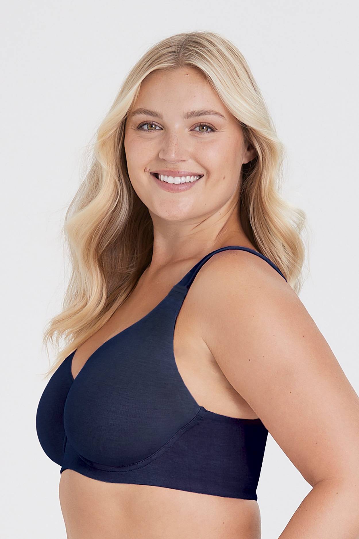 Blue organic cotton bra top, Bras