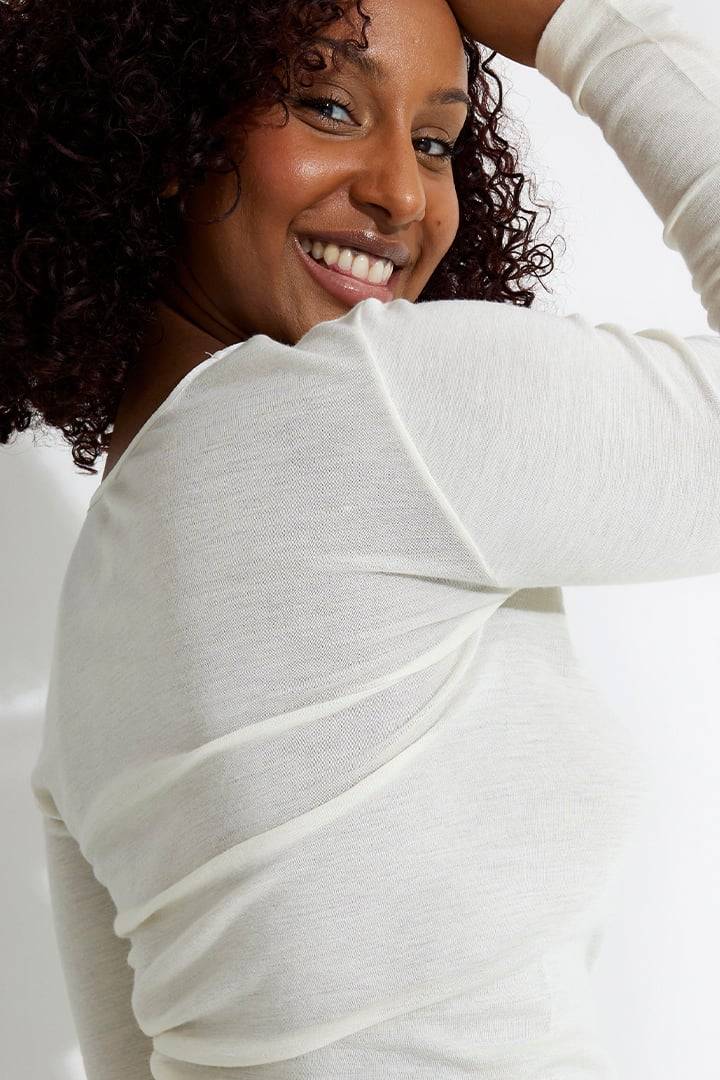 Warm & Cozy merino wool sweater Breathes and warms Miss Mary