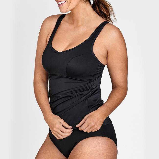 Swimsuit with a loose fitting upper part