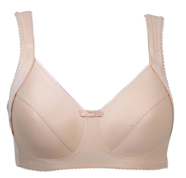 Miss Mary of Sweden Lovely Lace Support Cotton Comfort Bra Without  Underwire, White : : Fashion