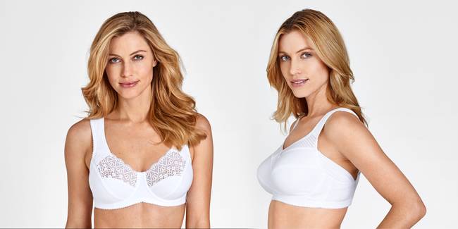 Lovely Lace Bra in Cotton Mix without Underwiring
