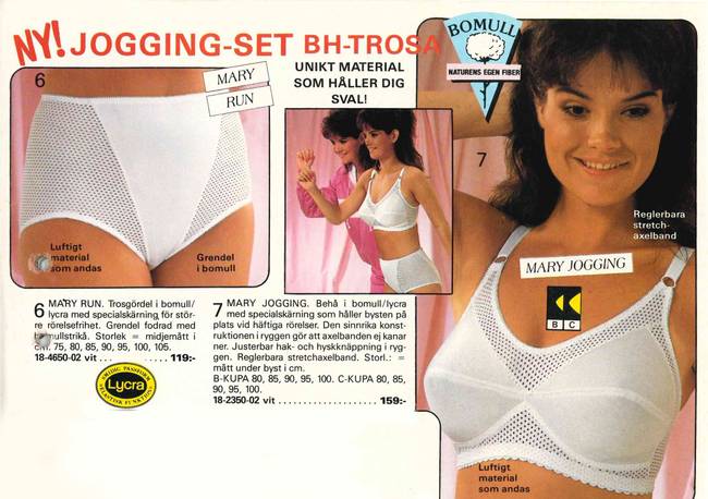 In Miss Mary's wardrobe – underwear from the happy 80s