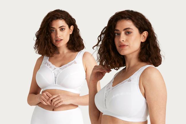 Elegant Cotton Bra with Non-wired Support and a Custom Fit