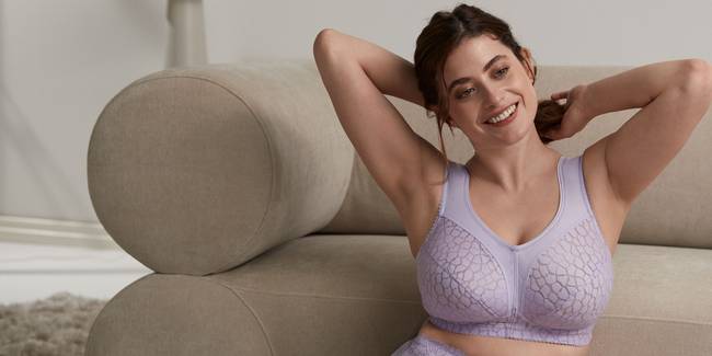 Lovely Jacquard non-wired bra