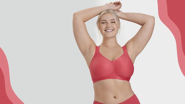 Comfortable t-shirt bra in breathable material