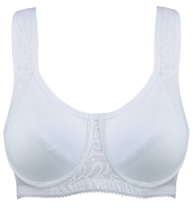 Women's Comfortable Sexy Size Fat Middle and Age Lace Pure Cotton Summer  Bra Sports Bra with Cups Soft Sleepwear Bra
