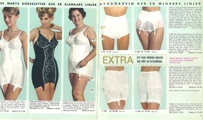 LOT OF 70'S VINTAGE CATALOG BRAS PANTY GIRDLES PHOTO PAGES ADS