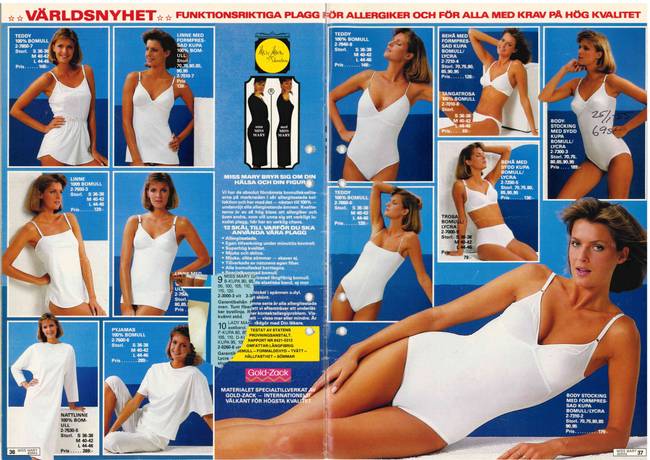 In Miss Mary's wardrobe – underwear from the happy 80s