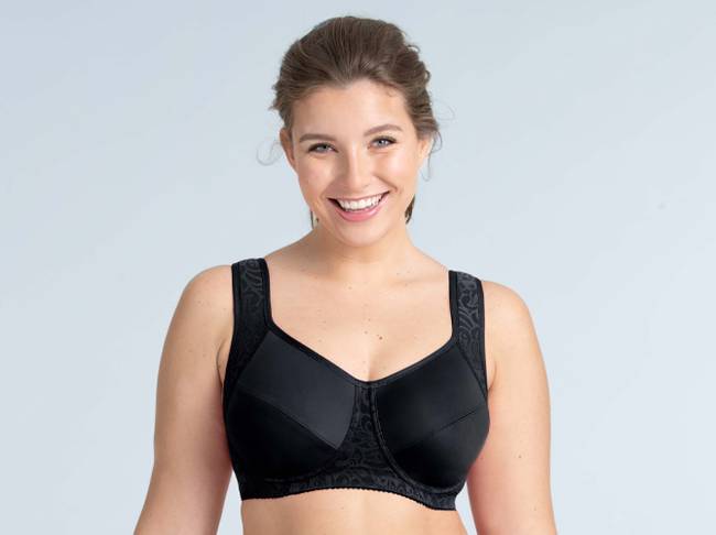Miss Mary Stay Fresh T-Shirt Bra with Wide Back, Underwire Support for Women