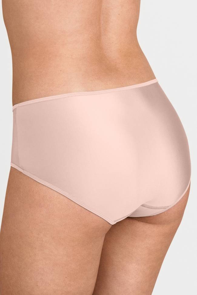 GILIAN blush satin high-waist panties