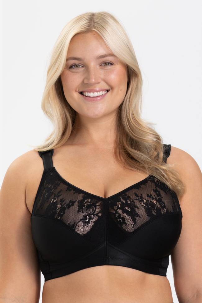 MISS MARY OF SWEDEN Liv Prosthetic Non-Wired Mastectomy Full Cup Bra Black  : : Clothing, Shoes & Accessories