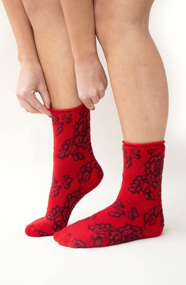 Cozy fijngebreide wollen sok