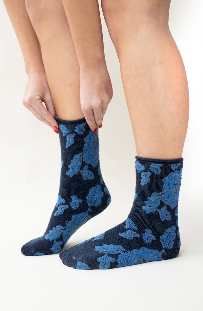 Cozy chaussette en laine à mailles fines