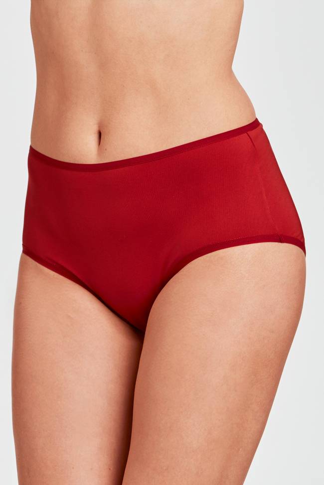 4-pack Maxi panty in micro feeling red