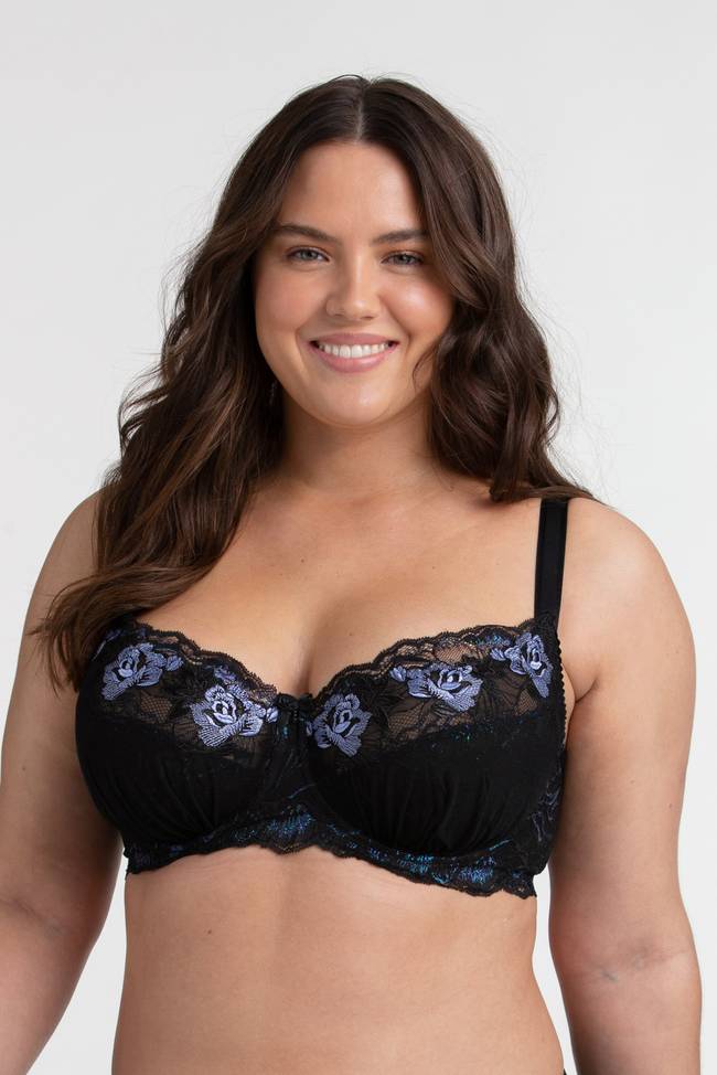 Bügel-BH mit Tüll und Spitze Plus Size