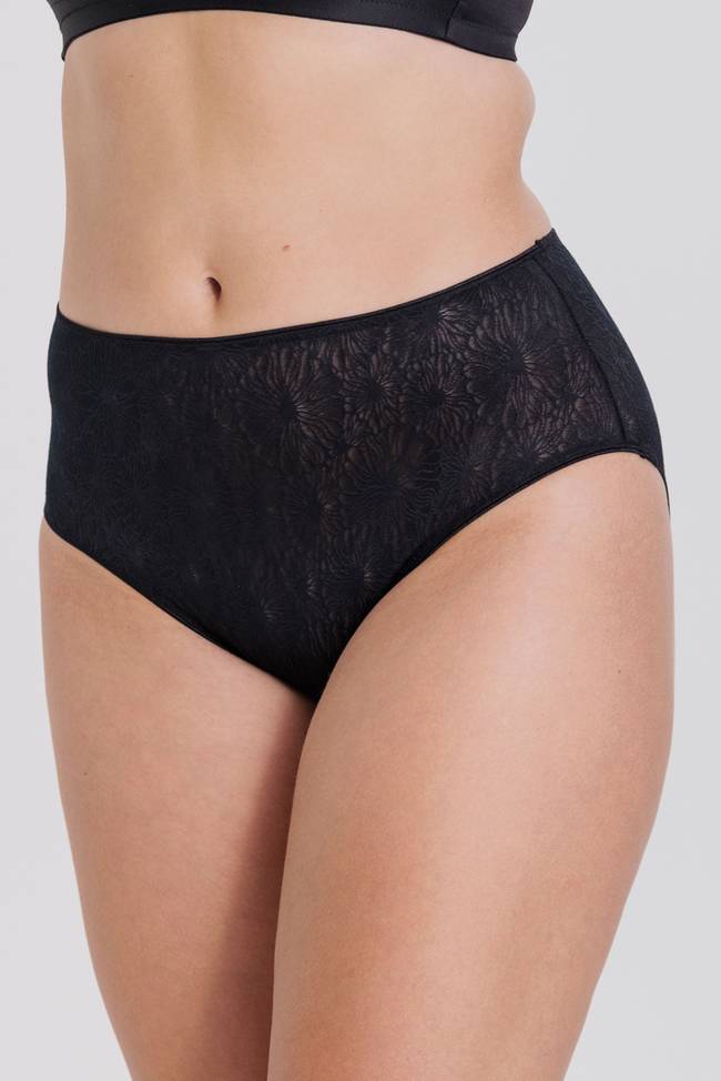Lot de 4 Culotte midi INVISIBLE LACE noir