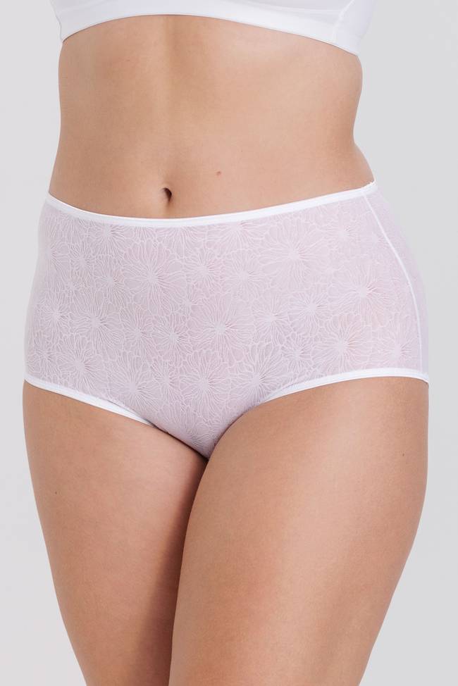 4-pack Invisible Lace maxi briefs white