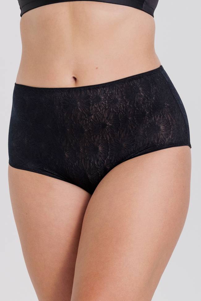 Lot de 4 Culotte maxi INVISIBLE LACE noir