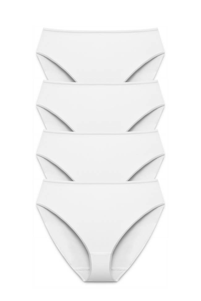 4-pack Basic tai panty white