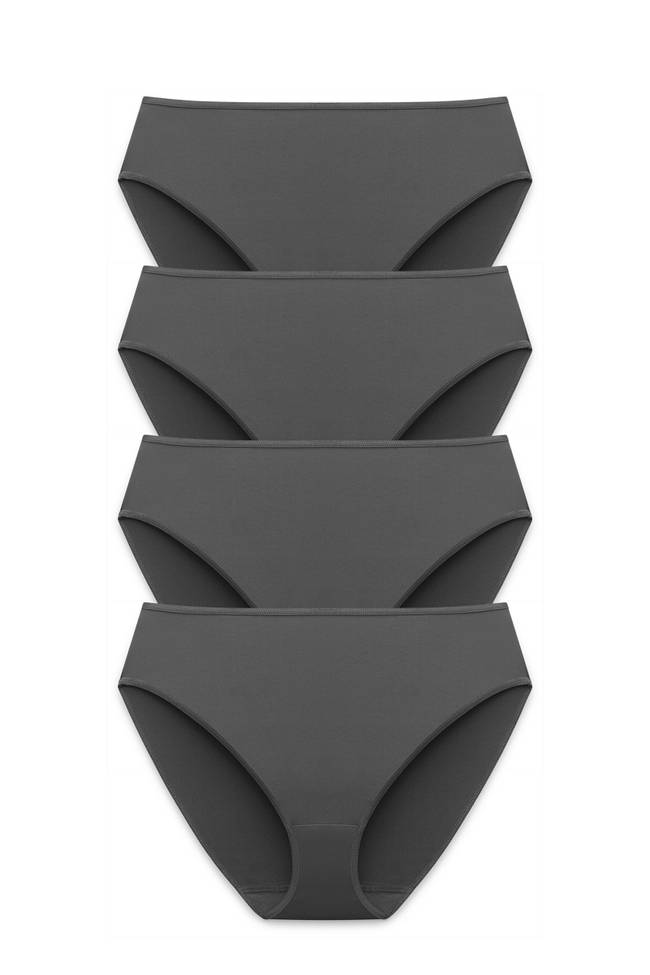 4-pack Basic tai panty dark grey