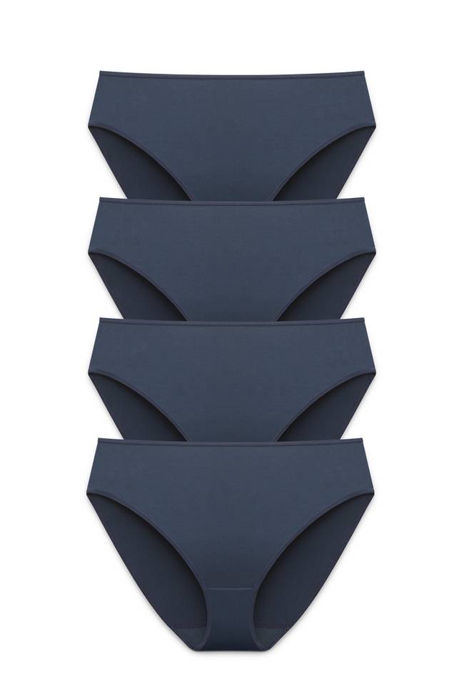 4-pack Basic tai panty dark blue