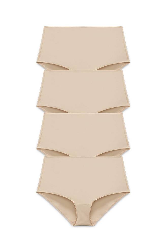 4-pack Recycled Comfort maxitrosa beige