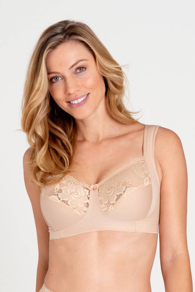 Cotton Flower bra - A good alternative to a seamless cup if you want an  'invisible' look under clothes - Miss Mary