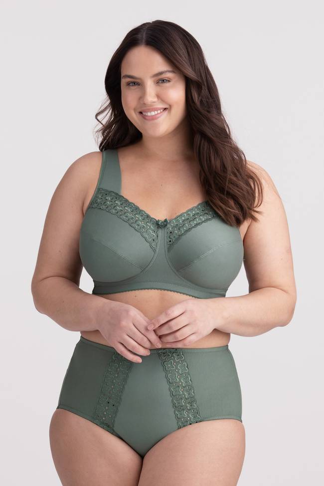 Broderie Anglaise bra – comfortable non-wired cotton bra – Miss Mary