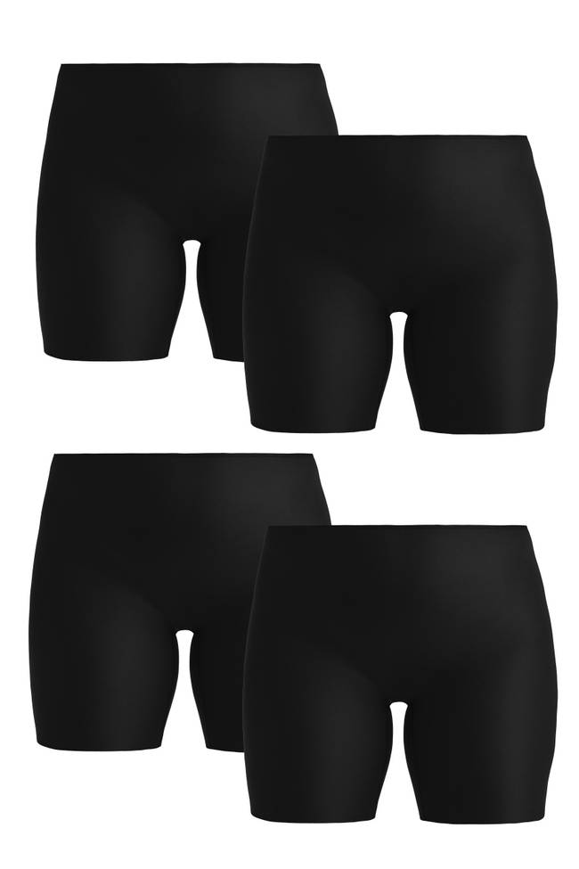 Lot de 4 Culotte à longues jambes COOL SENSATION noir