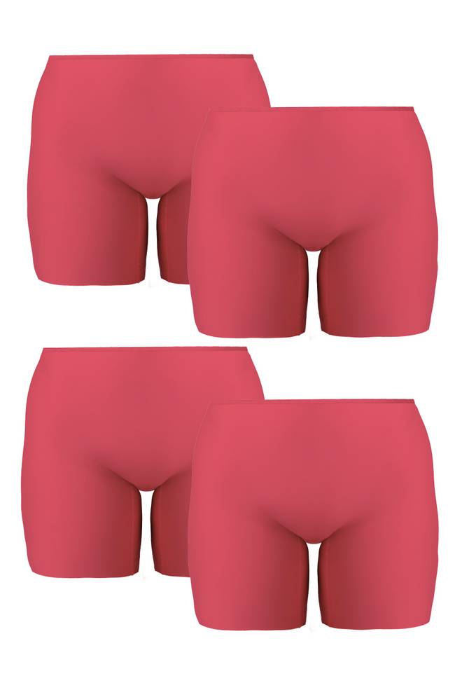 Lot de 4 Culotte à longues jambes COOL SENSATION corail