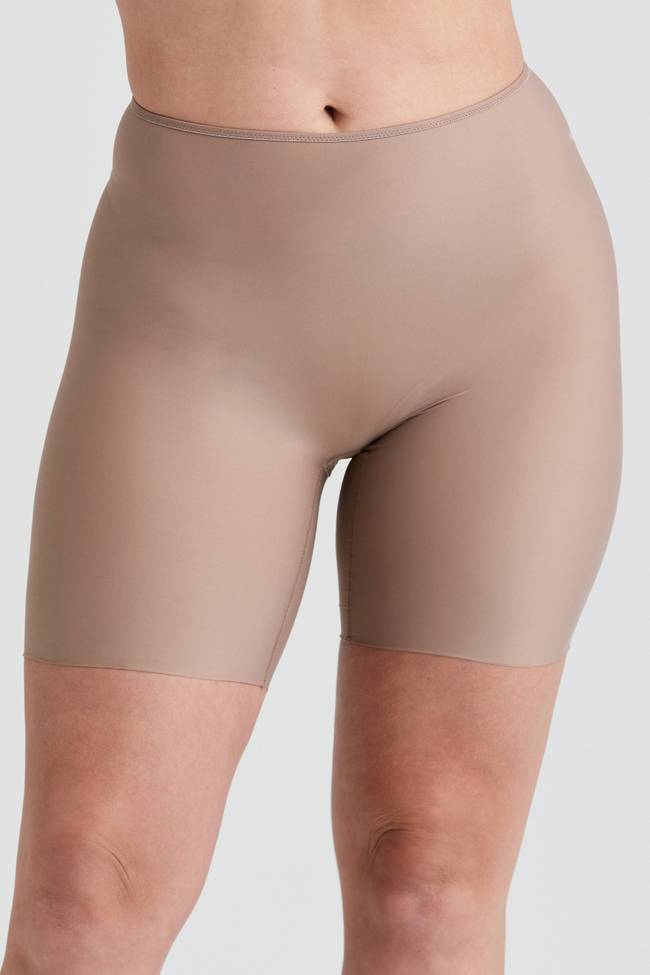 4-pack Cool Sensation slip met lange pijpjes taupe