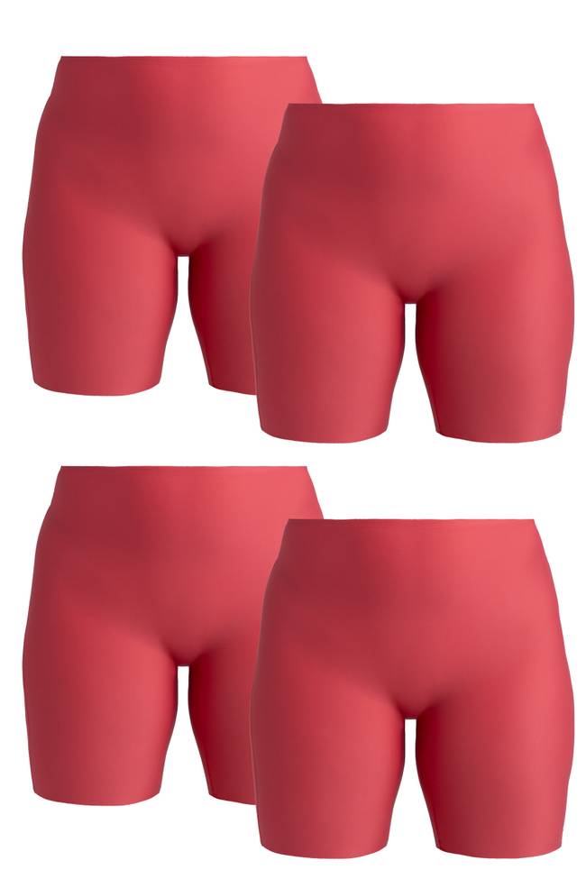 4-pack Cool Sensation panty met lange pijpjes – voorzijde gevoerd