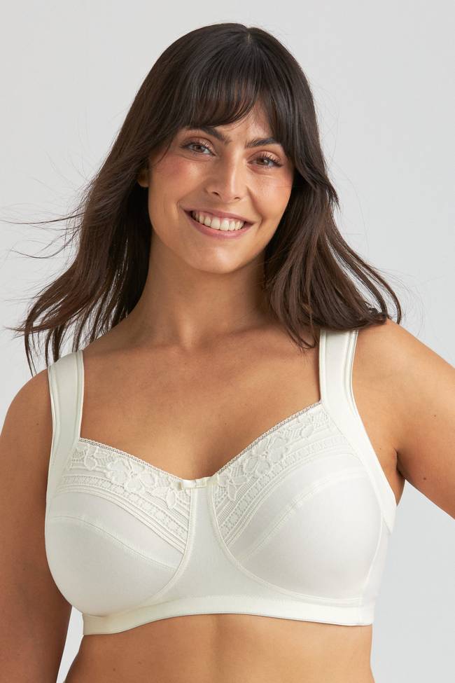 Cotton Divide Lace BH