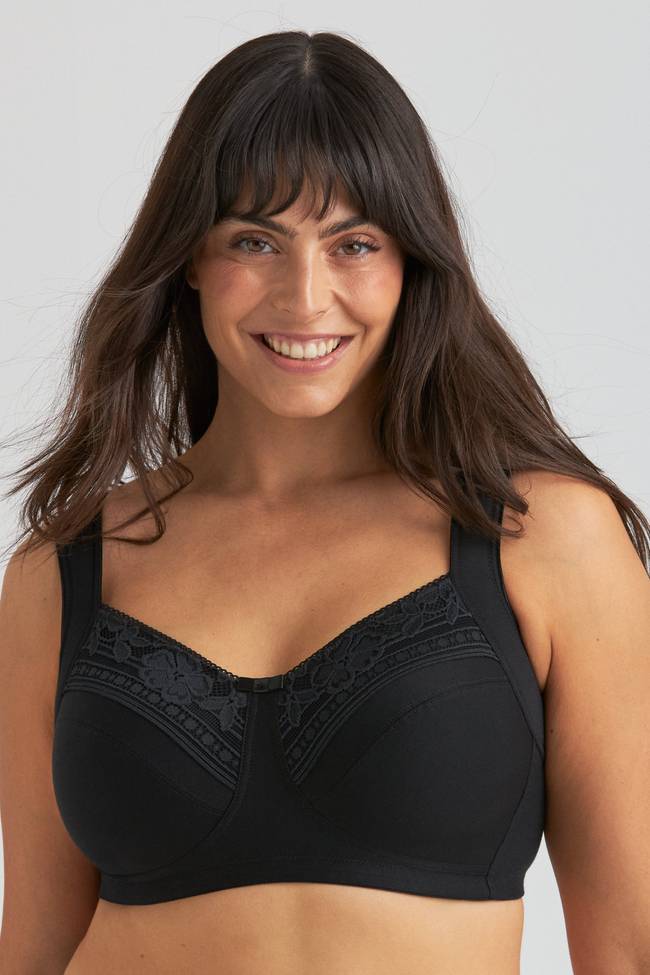 Cotton Divide Lace BH