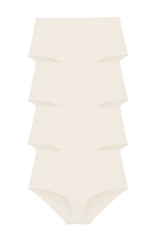 Lot de 4 Recycled Comfort maxi culotte champagne