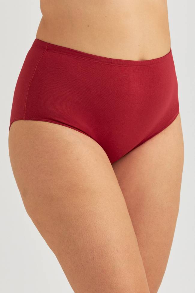 Lot de 4 Culotte maxi ORGANIC COTTON rouge