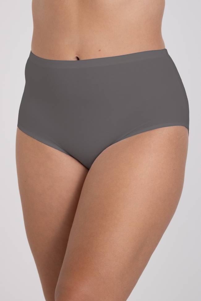 Lot de 4 Culotte maxi ORGANIC COTTON Gris Foncé