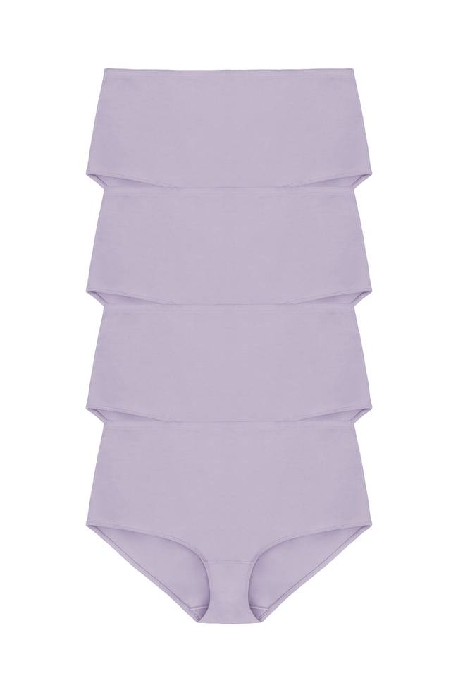 Lot de 4 Culotte maxi ORGANIC COTTON lavande