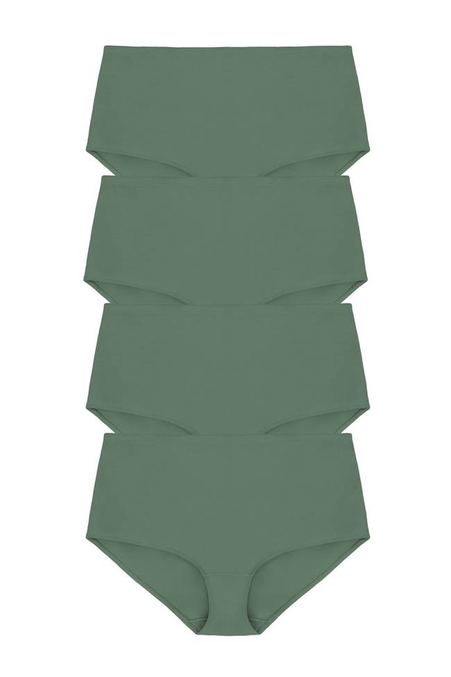 Lot de 4 Culotte maxi ORGANIC COTTON vert