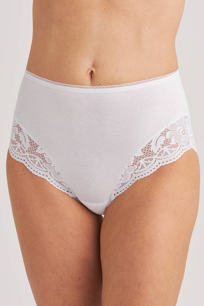 Basic maxi slip met kant