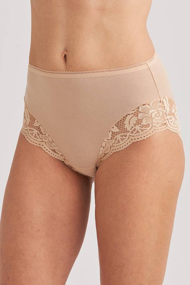 Basic maxi slip met kant