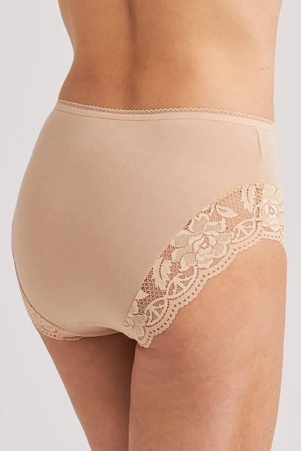 Basic maxi slip met kant