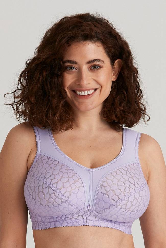 Lovely Jacquard bra – non-wired bra with full coverage – Miss Mary