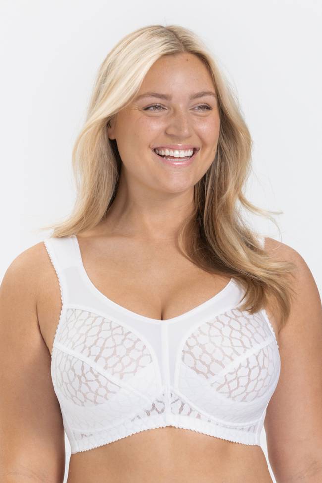 Lovely Jacquard bra – non-wired bra with full coverage – Miss Mary