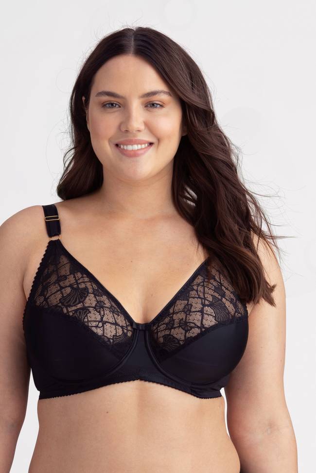 MISS MARY OF SWEDEN Flora Women's Unpadded Underwired Lace Bra with  Embroidery Black : : Clothing, Shoes & Accessories